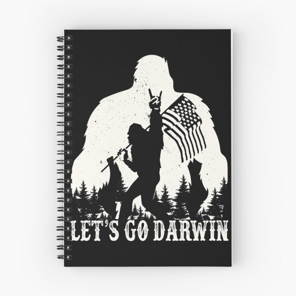 Item preview, Lets Go Darwin Funny Sarcastic Retro Bigfoot Let’s Go Darwin designed and sold by GraphifyArt.