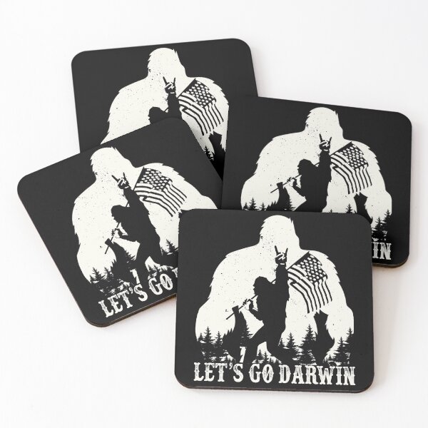 Item preview, Lets Go Darwin Funny Sarcastic Retro Bigfoot Let’s Go Darwin designed and sold by GraphifyArt.