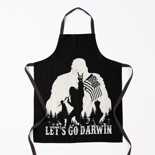 Item preview, Lets Go Darwin Funny Sarcastic Retro Bigfoot Let’s Go Darwin designed and sold by GraphifyArt.