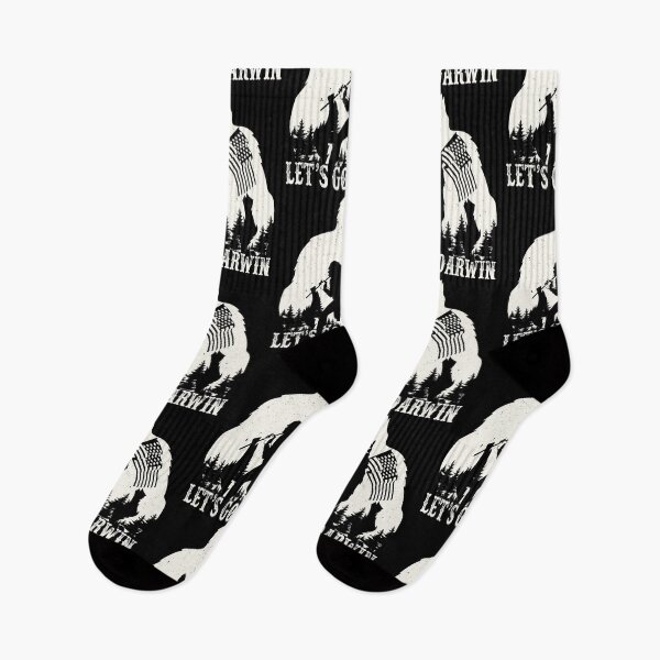 Item preview, Lets Go Darwin Funny Sarcastic Retro Bigfoot Let’s Go Darwin designed and sold by GraphifyArt.