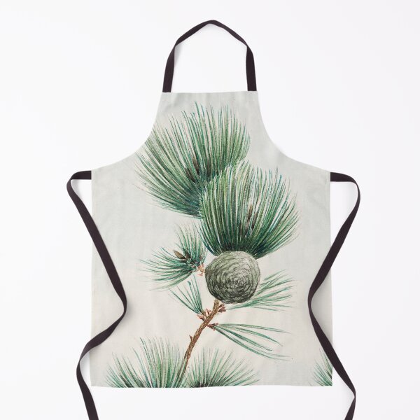 Item preview, Japanese Painting of Pine Cone And Pine Tree ,Vintage Green Leaves Botanical , designed and sold by Tamas Das.
