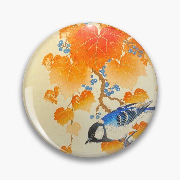 Item preview, OHARA KOSON HD - Great tit on paulownia branch (1925 - 1936)  designed and sold by Go Logo Designs.