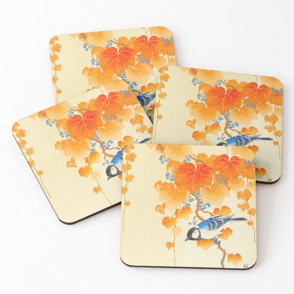 Item preview, OHARA KOSON HD - Great tit on paulownia branch (1925 - 1936)  designed and sold by Go Logo Designs.