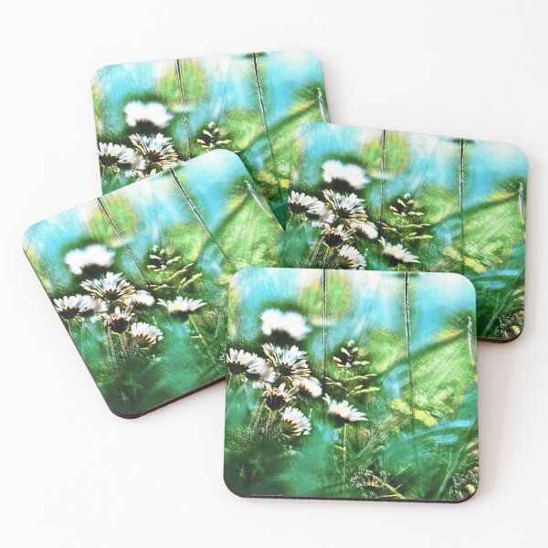 Item preview, Field Daisies Green Art designed and sold by mindmaster007.