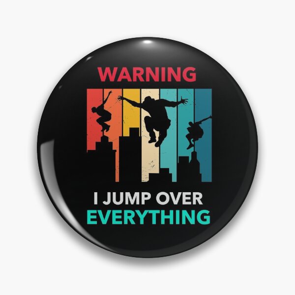 Item preview, Stunt Performer, Warning I Jump over Everything designed and sold by Sunset-1.