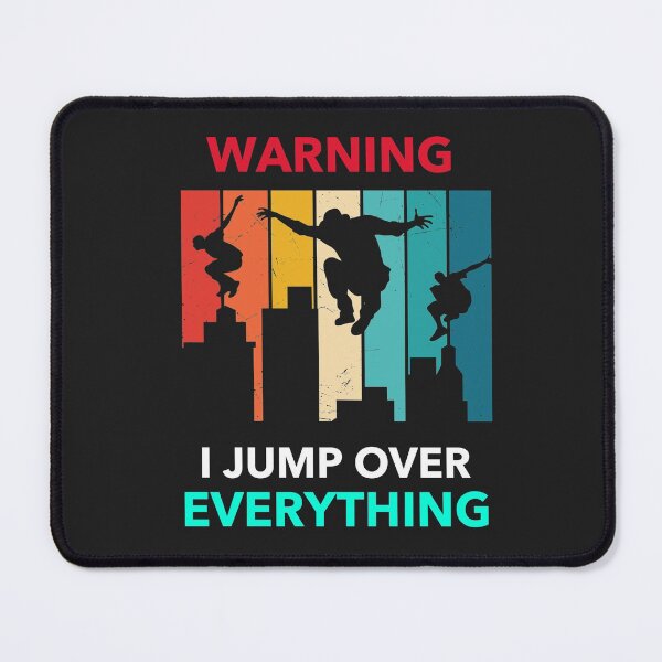 Item preview, Stunt Performer, Warning I Jump over Everything designed and sold by Sunset-1.