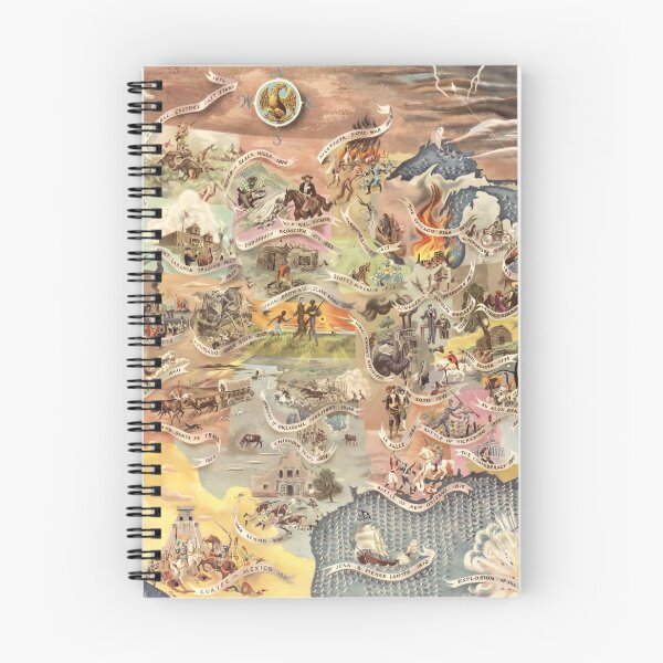 Item preview, Pictorial Map Print: Bohrod's America, its history, 1946. designed and sold by vintagemapstore.
