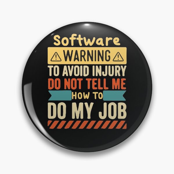 Item preview, Software Warning Job 2022 designed and sold by َART LOVERS ★★★★★.