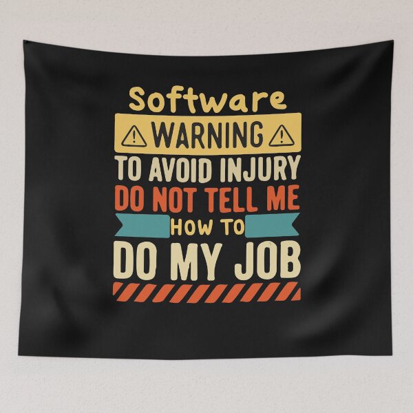 Item preview, Software Warning Job 2022 designed and sold by َART LOVERS ★★★★★.