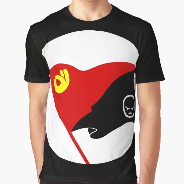 "Anarcho-Communist Emoji Flag (Circled)" T-shirt by ...