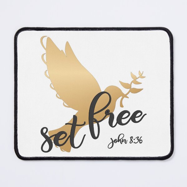 Item preview, Christian Design - Set Free With Flying Gold Dove. designed and sold by simplydesignart.