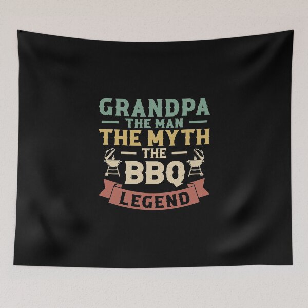 Item preview, Grandpa The Man The Myth The BBQ Legend designed and sold by StrongShirts.