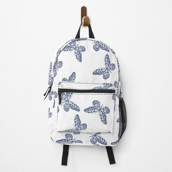 Item preview, Amazonian Exotic Butterfly Art in Blue and White designed and sold by meggydesigns.