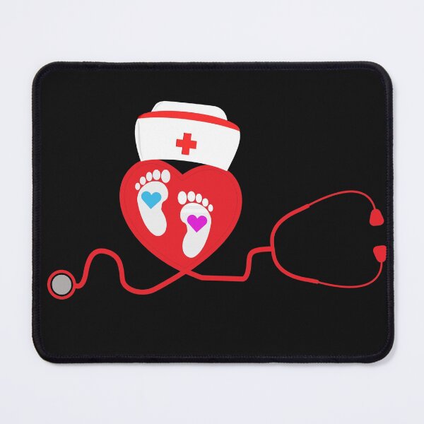 Item preview, Funny Pediatric Nurses Medical Stethoscope Baby Foot Nursing Valentine's Day  designed and sold by ZANNIX.