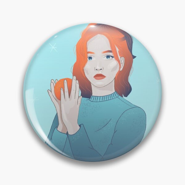 Item preview, red-haired girl with Mandarins designed and sold by AlinaGil.
