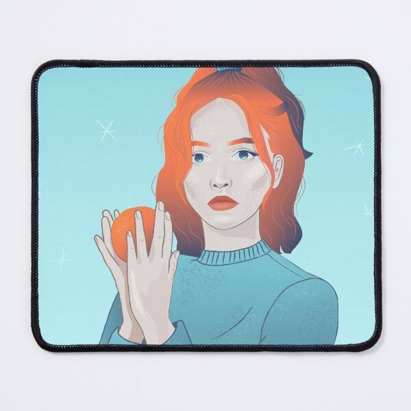 Item preview, red-haired girl with Mandarins designed and sold by AlinaGil.