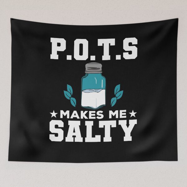 Item preview, POTS Makes Me Salty Shirt, Postural Orthostatic Tachycardia Syndrome Awareness, Gift For POTS Warrior, Pots Survivor, POTS Support Ribbon designed and sold by aymob.