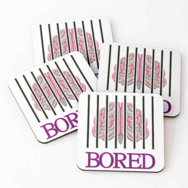 Item preview, Bored, brain in jail designed and sold by CottagePop.
