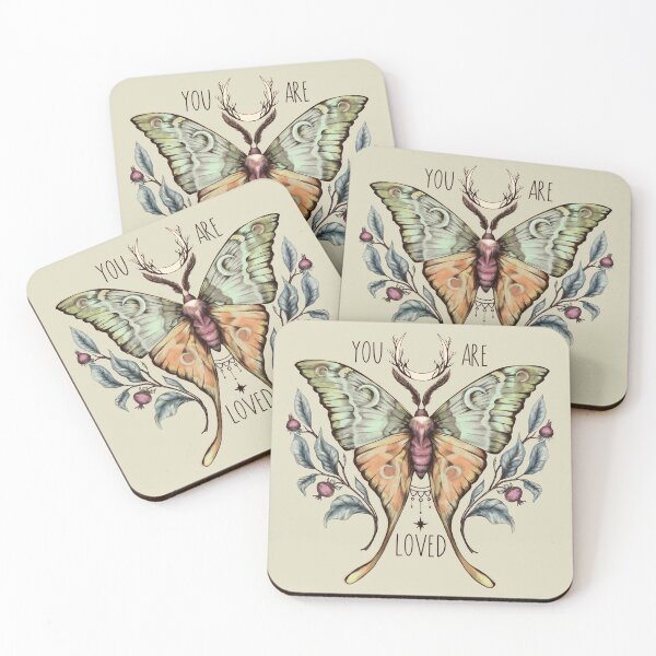 Item preview, Moon Moth (light background) designed and sold by Sitenkovamary.