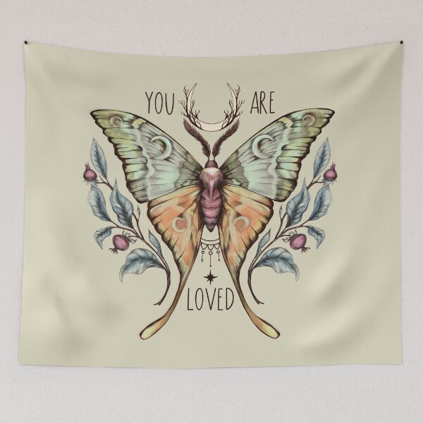 Item preview, Moon Moth (light background) designed and sold by Sitenkovamary.