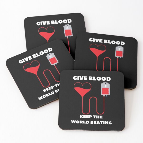 Item preview, Give Blood And Keep The World Beating - National Blood Donor Month - Blood Donation Awareness  designed and sold by AwarenessCloud.