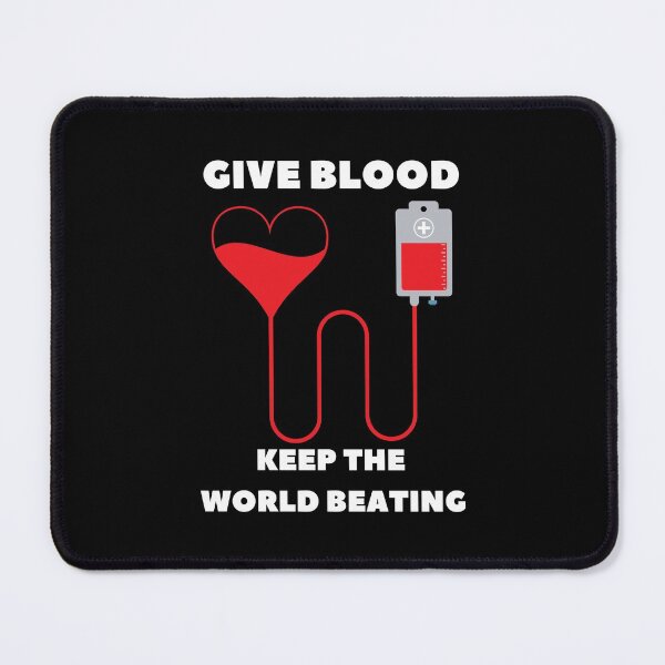 Item preview, Give Blood And Keep The World Beating - National Blood Donor Month - Blood Donation Awareness  designed and sold by AwarenessCloud.