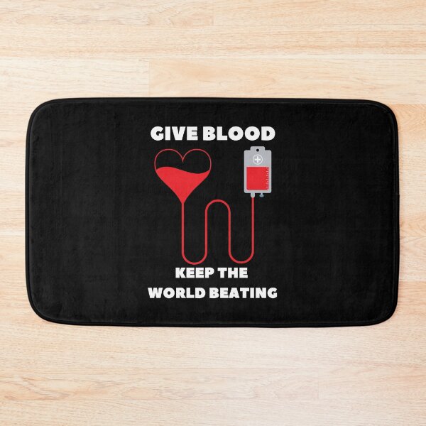 Item preview, Give Blood And Keep The World Beating - National Blood Donor Month - Blood Donation Awareness  designed and sold by AwarenessCloud.