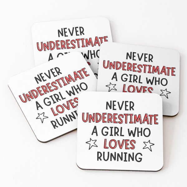 Item preview, Never underestimate a girl who loves running designed and sold by TheGreenGoat.