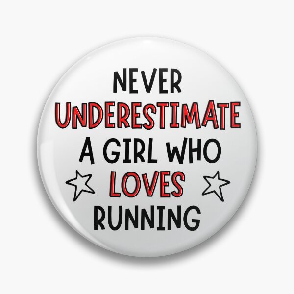 Item preview, Never underestimate a girl who loves running designed and sold by TheGreenGoat.