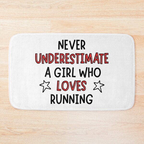 Item preview, Never underestimate a girl who loves running designed and sold by TheGreenGoat.