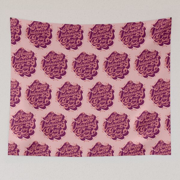 Item preview, Happy Valentine's Day pattern designed and sold by BananiLettering.