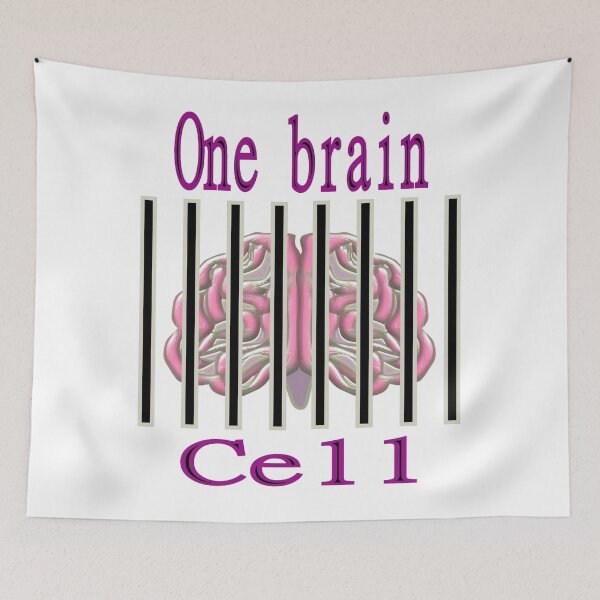 Item preview, One brain cell  designed and sold by CottagePop.