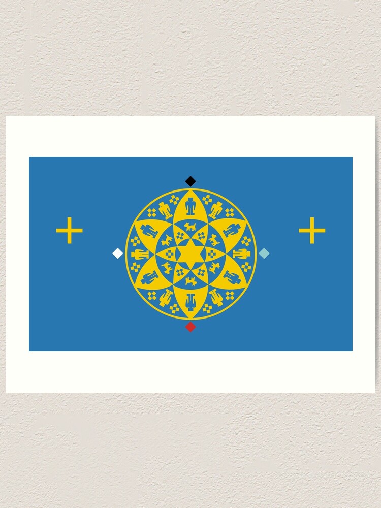 "Flag Of The Yavapai-Prescott Tribe" Art Print For Sale By Freihalt ...