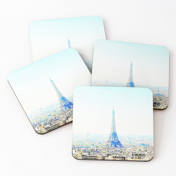 Item preview, Eiffeltower - Paris, France Hard and Overexaggerate Color Artwork designed and sold by PrintByOrderDK.