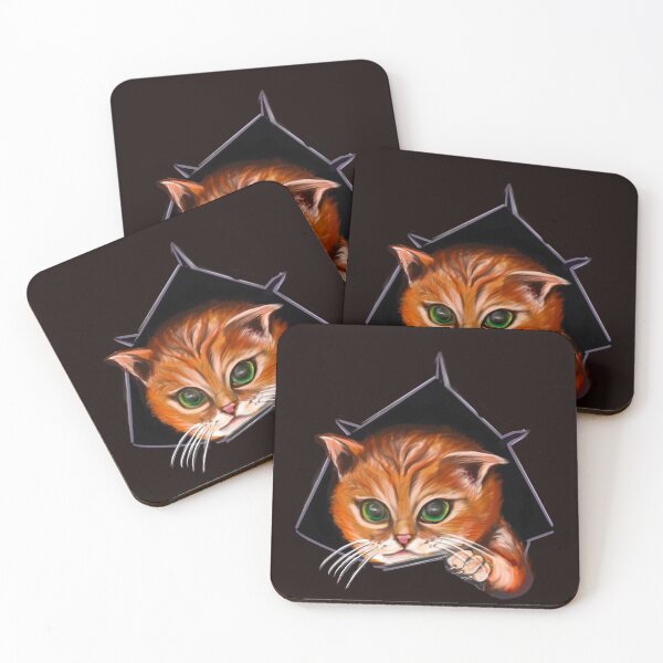 Item preview, Cat peekaboo - cute stowaway kitten playing peekaboo from a rip torn hole! For those who love Cute cats designed and sold by Artonmytee.