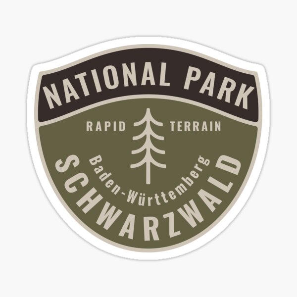 Nationalpark Schwarzwald Glänzender Sticker
