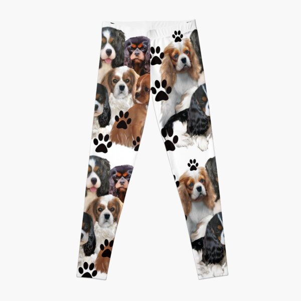 Cavalier Spaniel Family Group Leggings