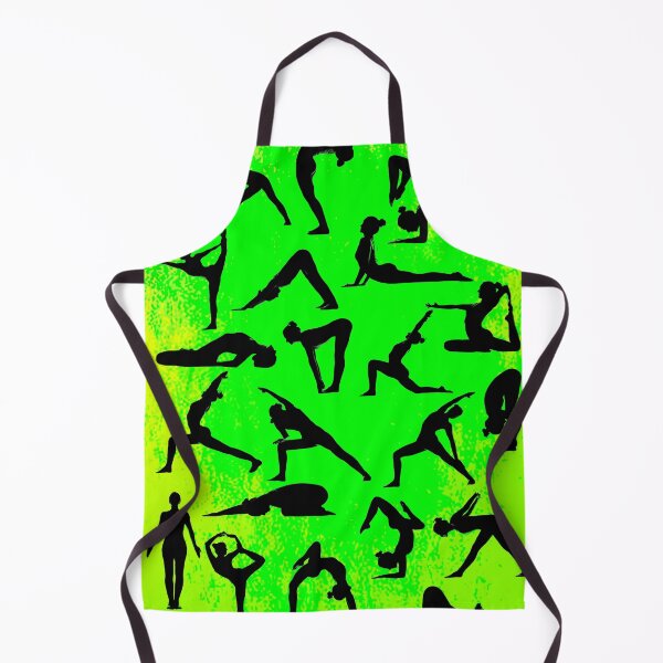Item preview, Yoga Pose Multi Green and Yellow designed and sold by SadSacDesigns.