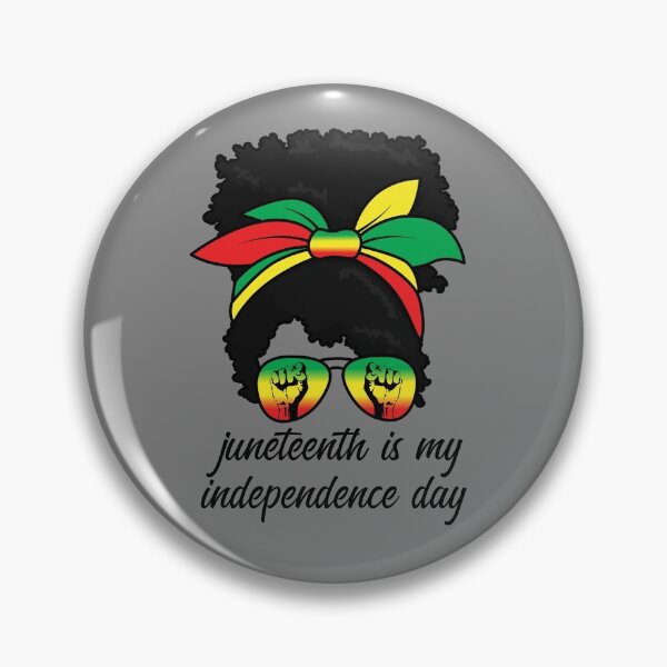 Artikelvorschau, Juneteenth Is My Independence Day Messy Bun Juneteenth Gear entworfen und verkauft von DynamicDesign.