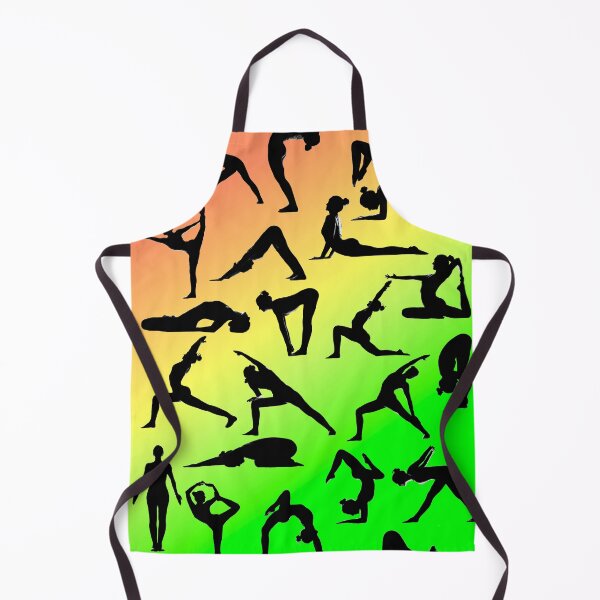 Item preview, Yoga Pose Multi Orange Yellow Green designed and sold by SadSacDesigns.