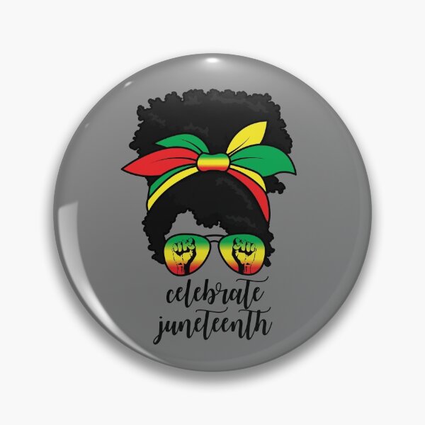 Artikelvorschau, Celebrate Juneteenth Messy Bun Black Woman Juneteenth Gear entworfen und verkauft von DynamicDesign.