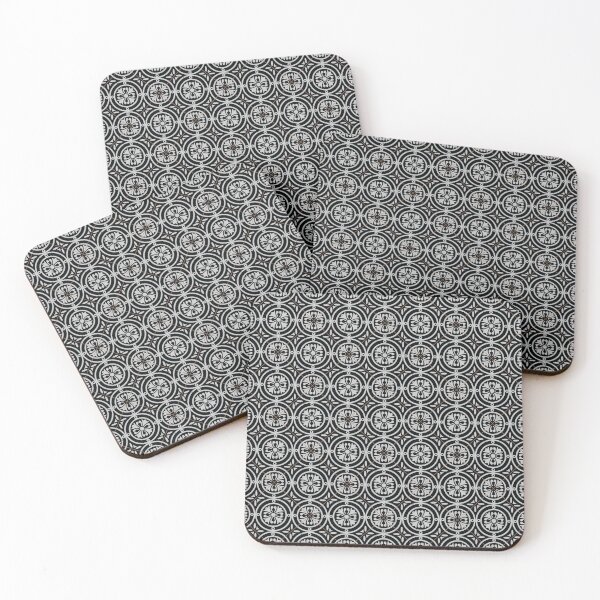Item preview, Vintage black and white tiles diagonal 6 designed and sold by arkantus.