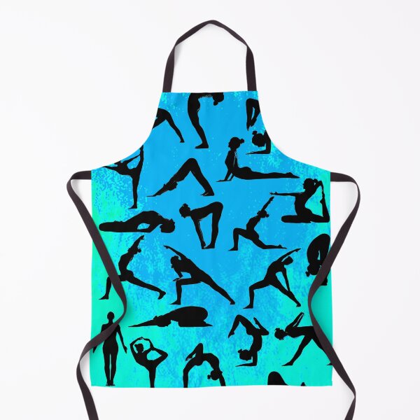 Item preview, Yoga Pose Multi Blue Tones designed and sold by SadSacDesigns.
