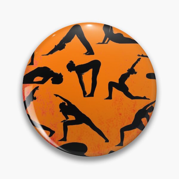 Item preview, Yoga Pose Multi Red and Orange designed and sold by SadSacDesigns.