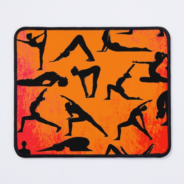 Item preview, Yoga Pose Multi Red and Orange designed and sold by SadSacDesigns.