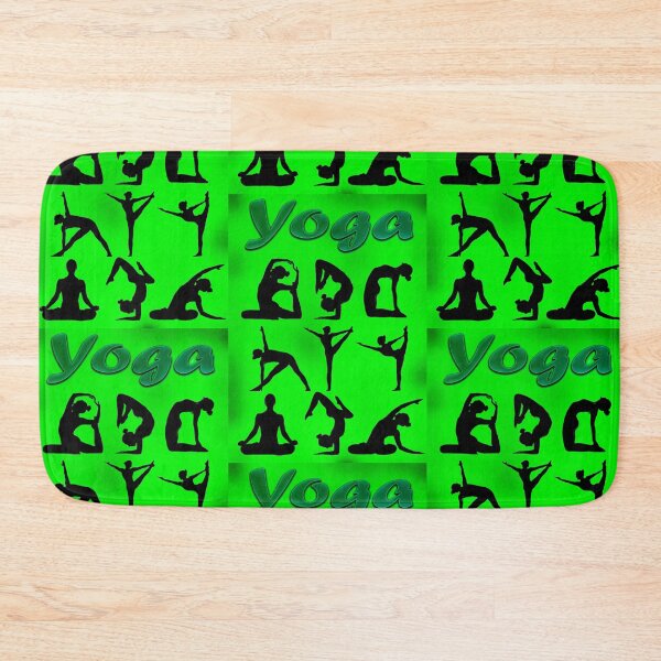 Artikelvorschau, Yoga Pose Multi Grün entworfen und verkauft von SadSacDesigns.