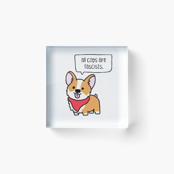 Artikelvorschau, all cops are fascists. anarchist dog. entworfen und verkauft von cute anarchist animals.