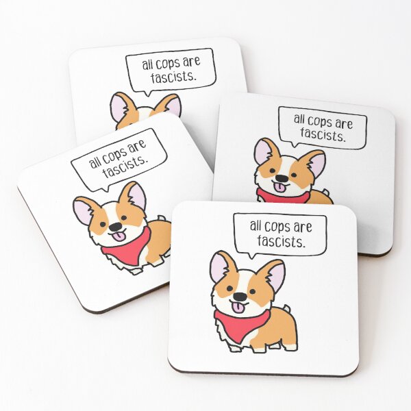 Artikelvorschau, all cops are fascists. anarchist dog. entworfen und verkauft von cute anarchist animals.