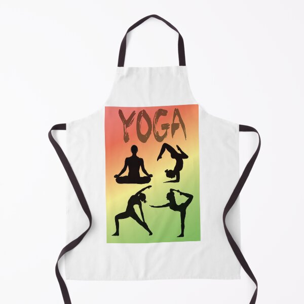 Item preview, Yoga Pose Multi Green and Orange Pastels designed and sold by SadSacDesigns.