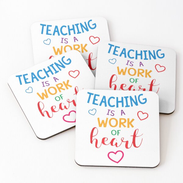 Item preview, Teaching Is Work Of Heart Funny Teachers Quote Valentine's Day Cool teaching couple designed and sold by videogames86.